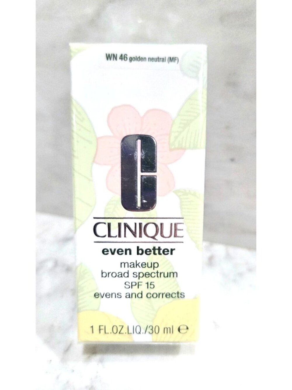 Clinique Even Better Foundation SPF 15 Golden Neutral WN 46 1 Oz Broad Spectrum